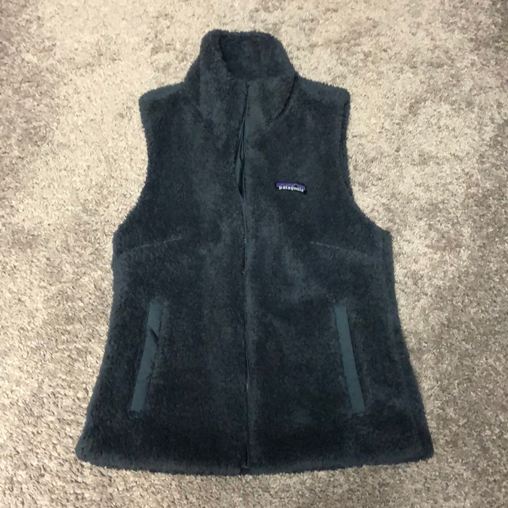 Patagonia Black Fuzzy Fleece Vest